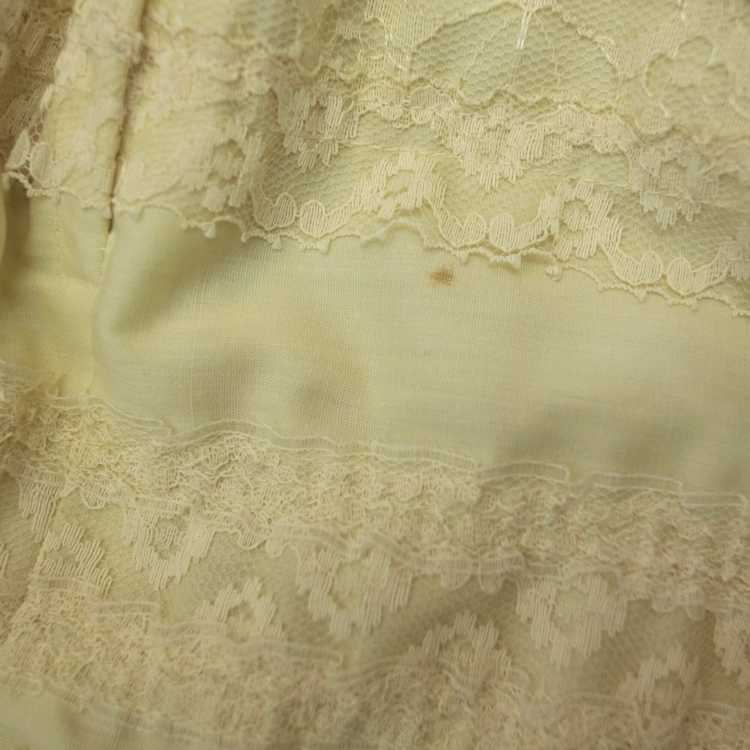 1960s ivory lace maxi skirt - image 6