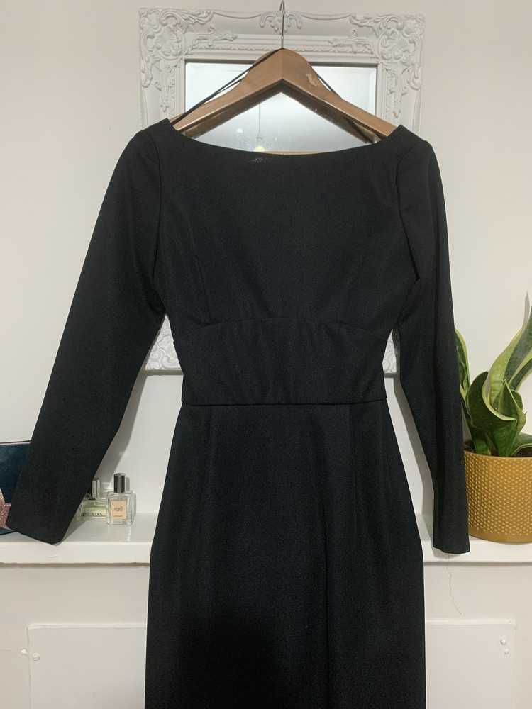 Black Vintage Dress Maxi Dress Open Back - Except… - image 3