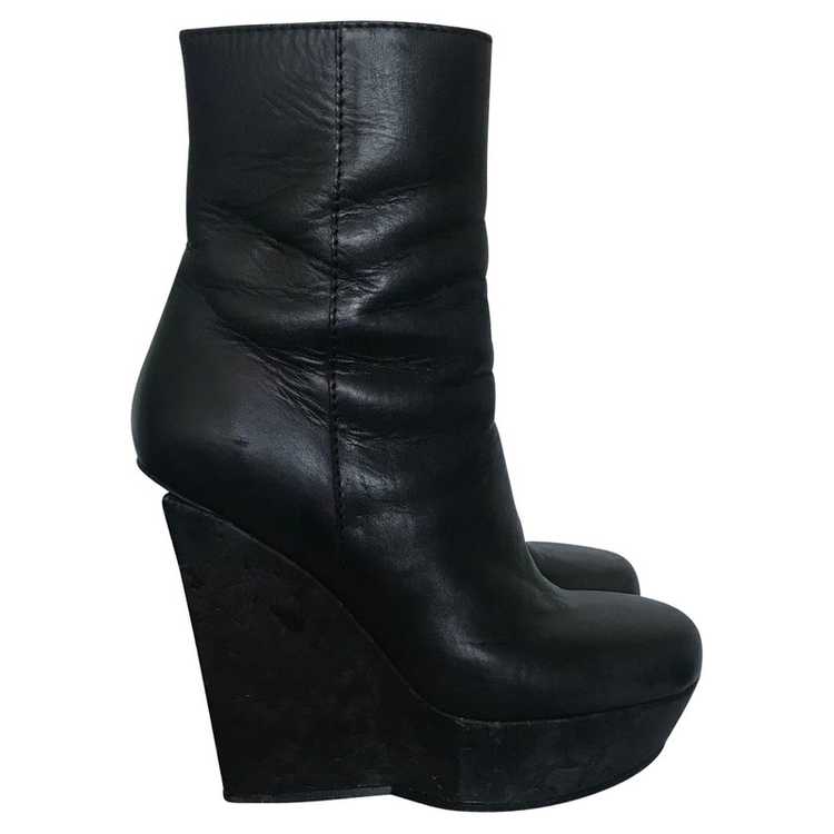 Acne Leather ankle boots - image 2