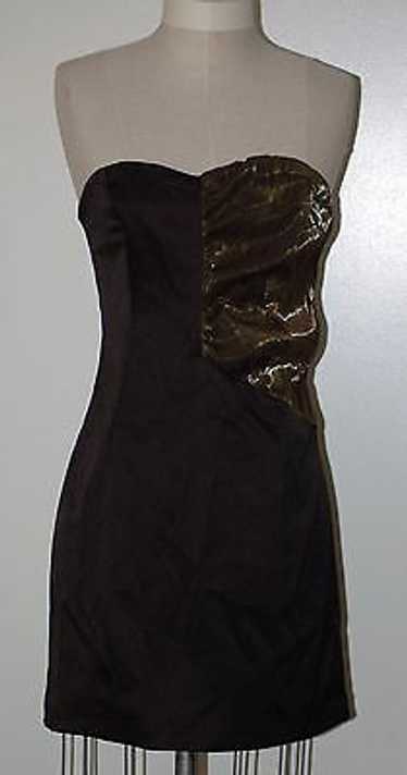 MIMI CHICA strapless METALIC MINI DRESS, color BL