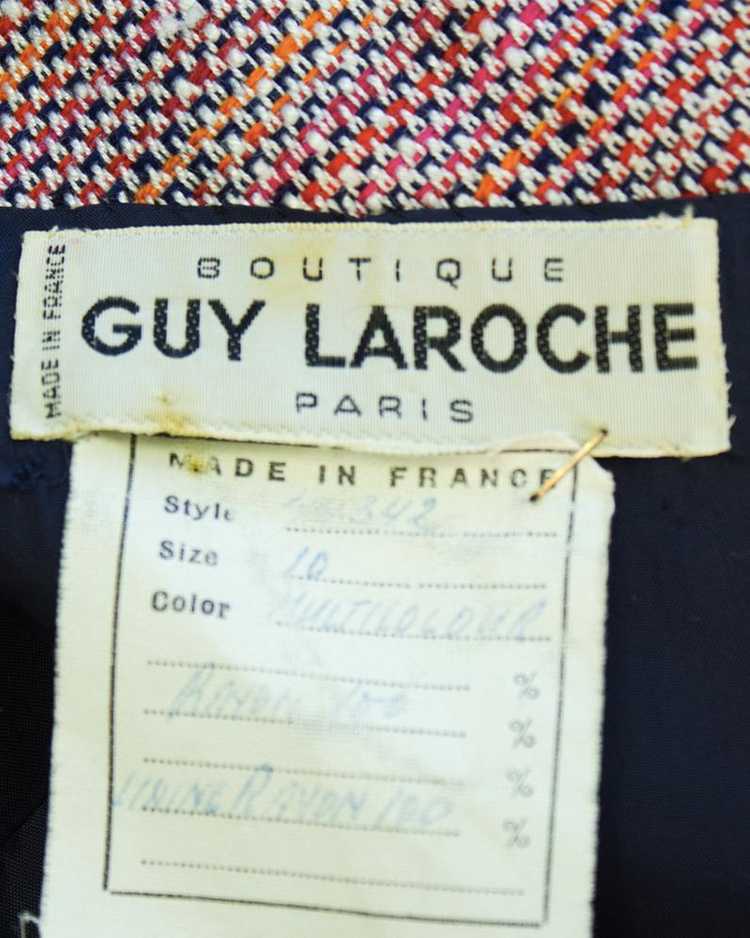 Guy Laroche Red Tweed Skirt Suit - image 5