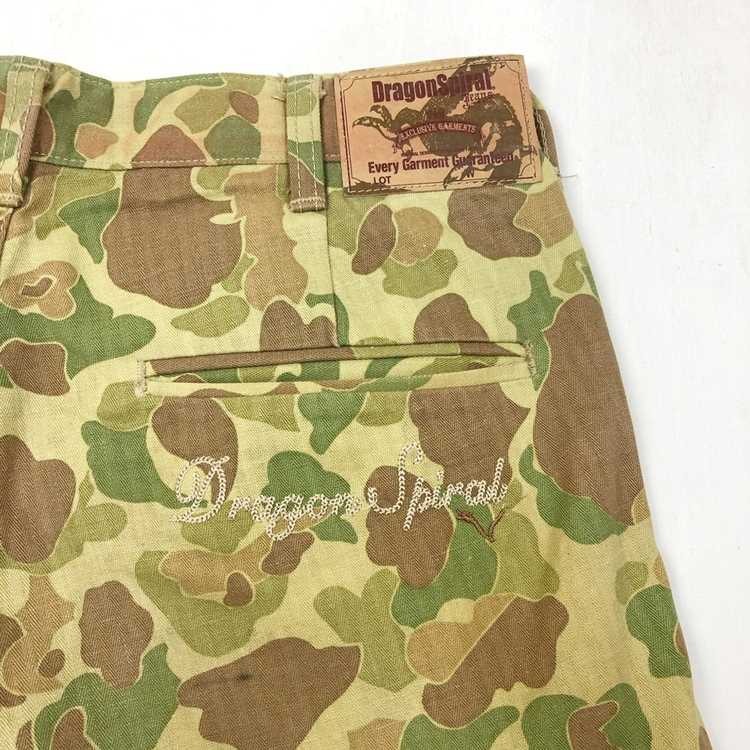 Japanese Brand Duck Camouflage, Dragon Spiral Pant - Gem