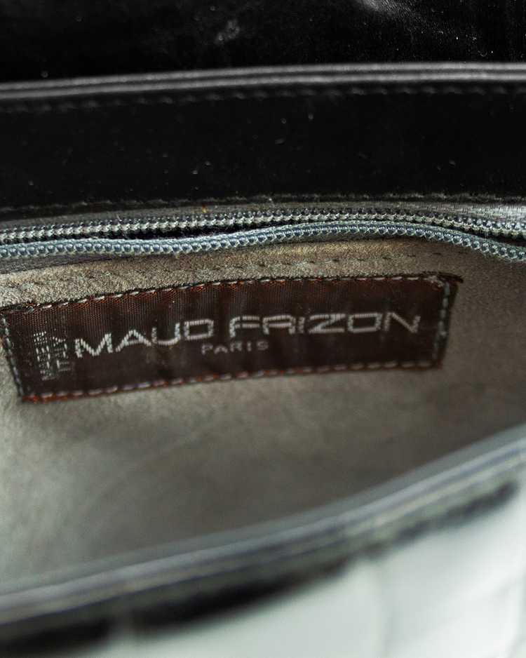 Maud Frizon Black Stamped Leather Crossbody Bag - image 5