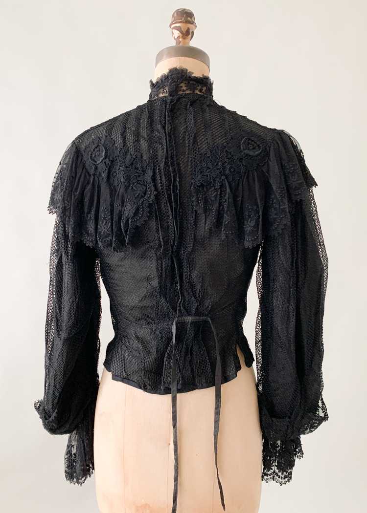 Antique Belle Epoque Lace Blouse - image 10