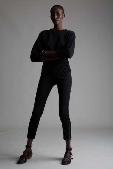 Black Wool Leggings