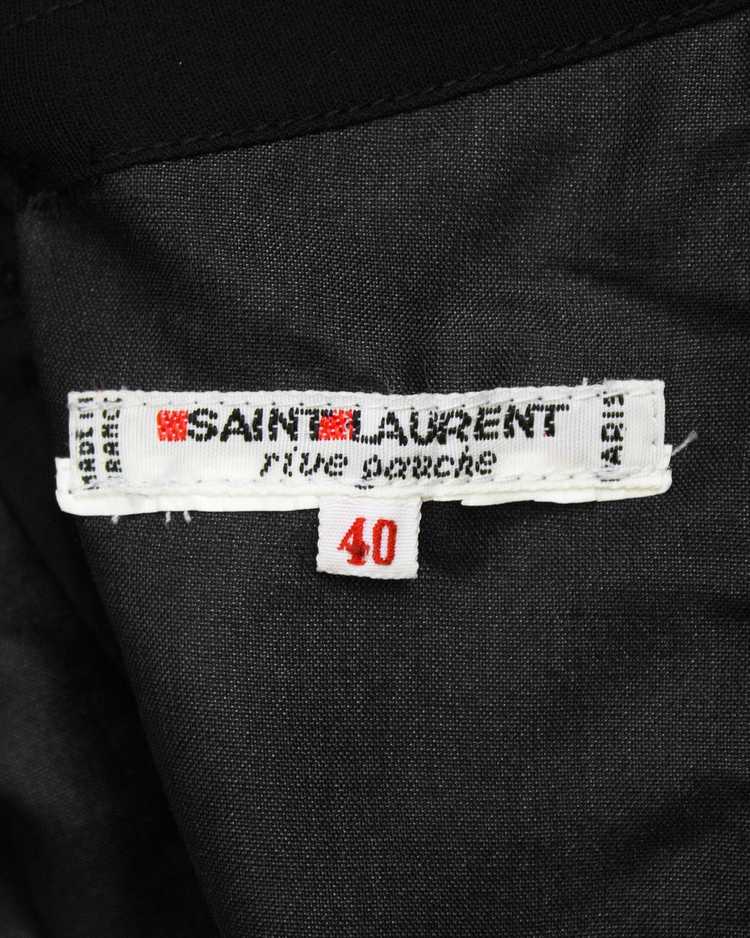 Yves Saint Laurent Black Jersey 2 PC Gown With Ta… - image 6