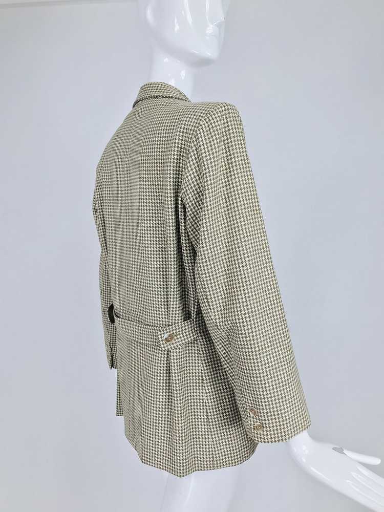 Yves Saint Laurent Hounds Tooth Norfolk Jacket 19… - image 8
