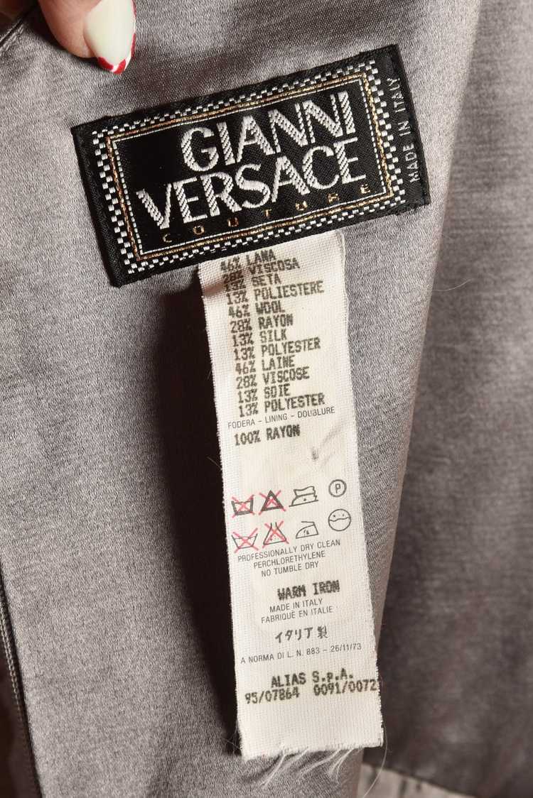 Versace Couture 1990s Velvet Dress - image 11