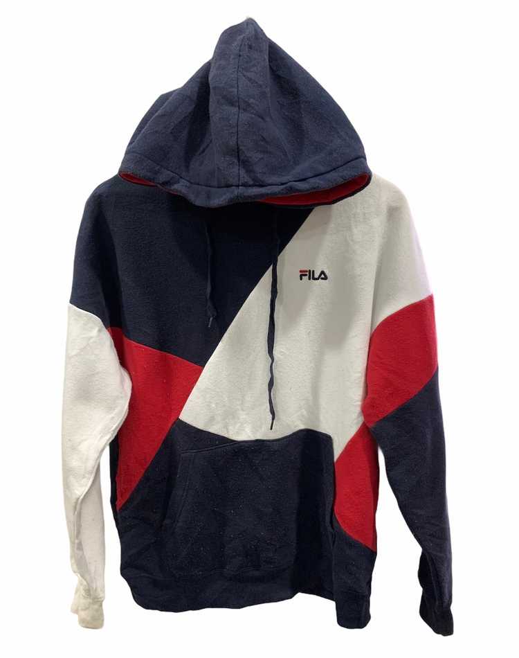 Very Rare! Vintage Fila Windbreaker Hoodie Small Logo Embroidery Multi-Color Jacket Quarter Zip 2024 Jumper Pullover Streetwear Sportswear Brand