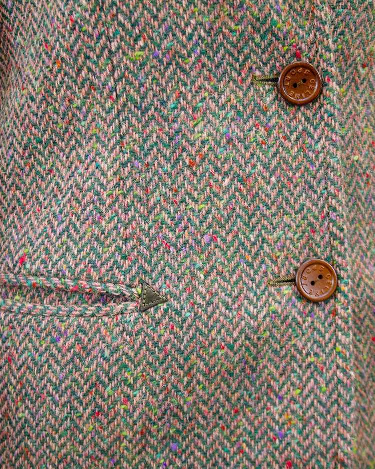 Celine Brown Herringbone Wool Skirt Suit - image 5