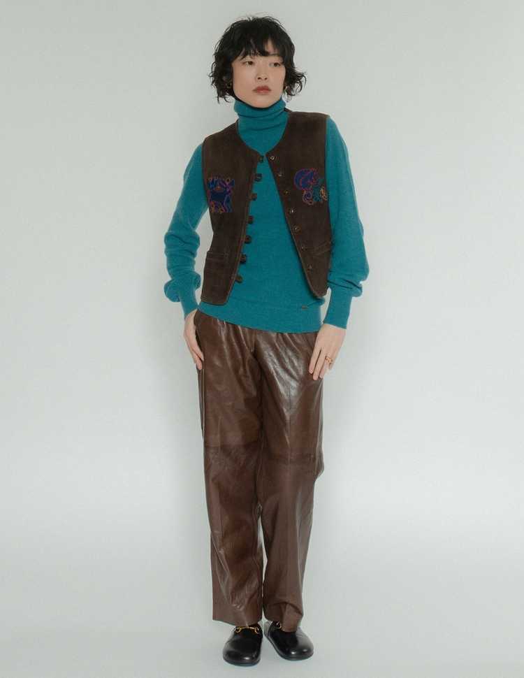 Gucci teal cashmere turtleneck - image 2