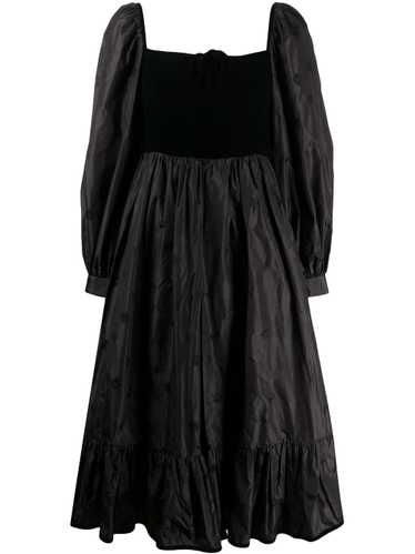 Valentino Pre-Owned 1970s square neck dress - Blac