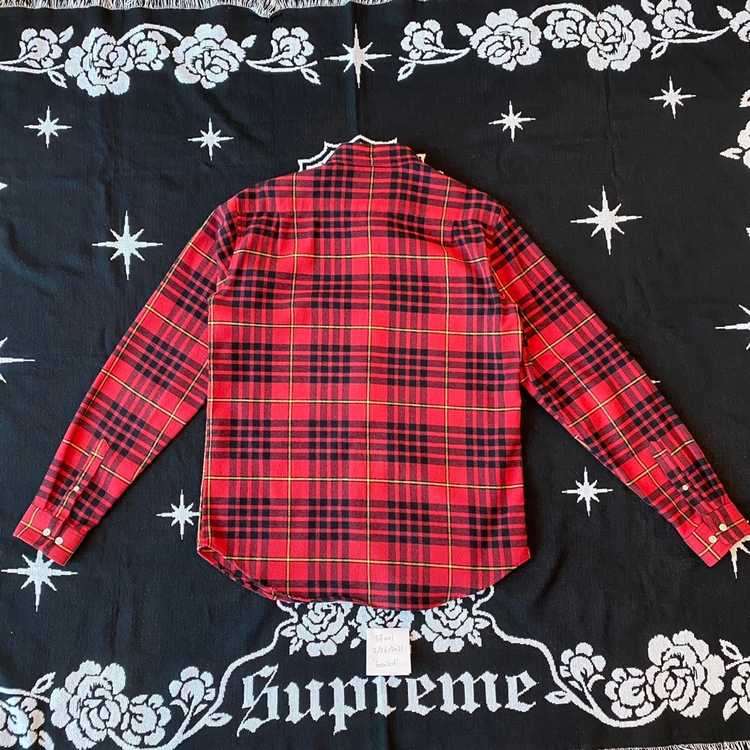 Supreme FW13 Supreme Tartan Flannel L/S Shirt Red… - image 9