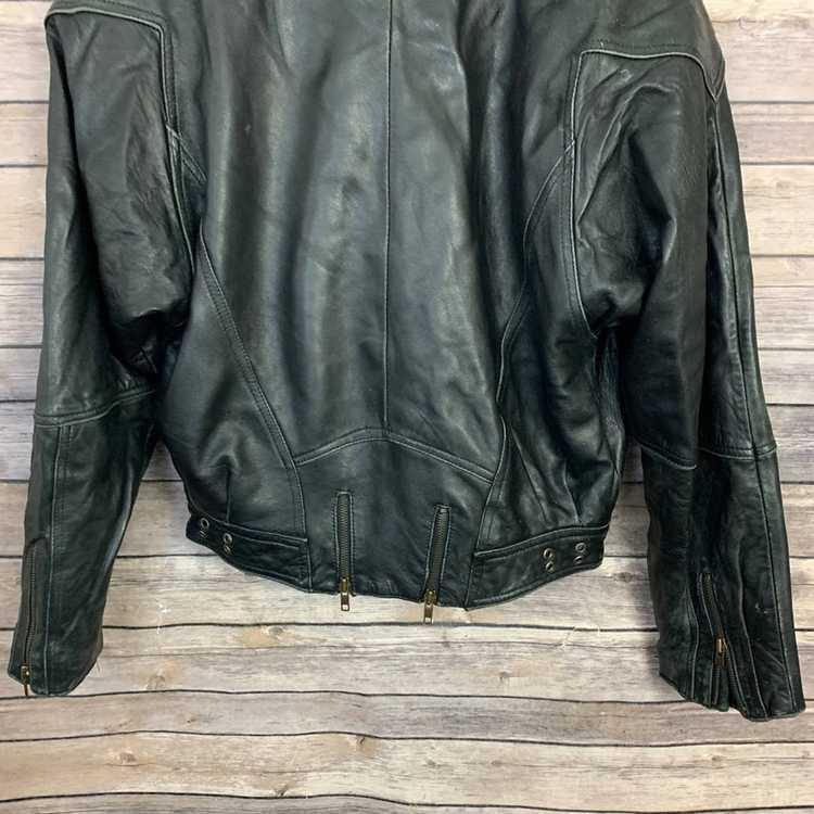 Vintage Vintage Foxrun Black Leather Jacket - image 4