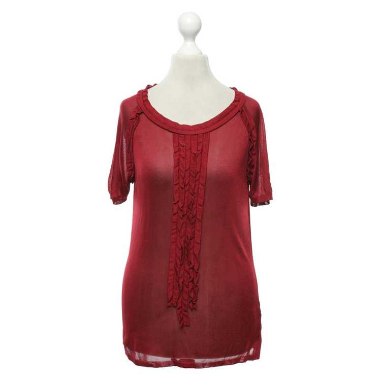 Pringle Of Scotland Knit shirt in wine red - image 1