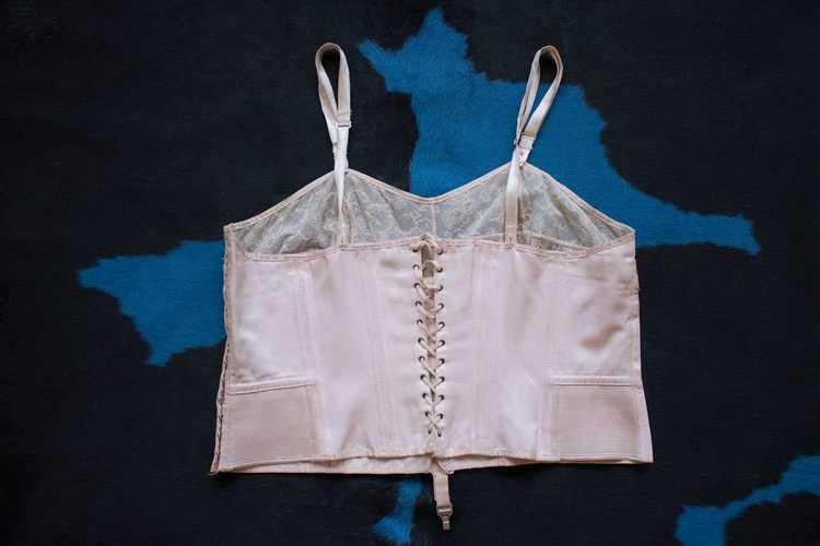 1930s Lace Up Bustier - image 6