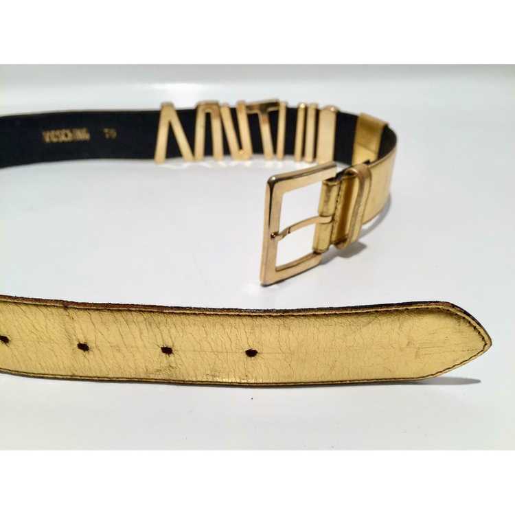 Moschino Belt Leather in Gold - image 3
