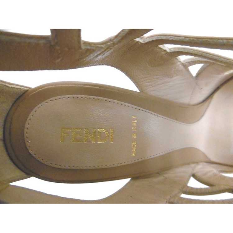 Fendi Pumps/Peeptoes Leather in Ochre - image 5