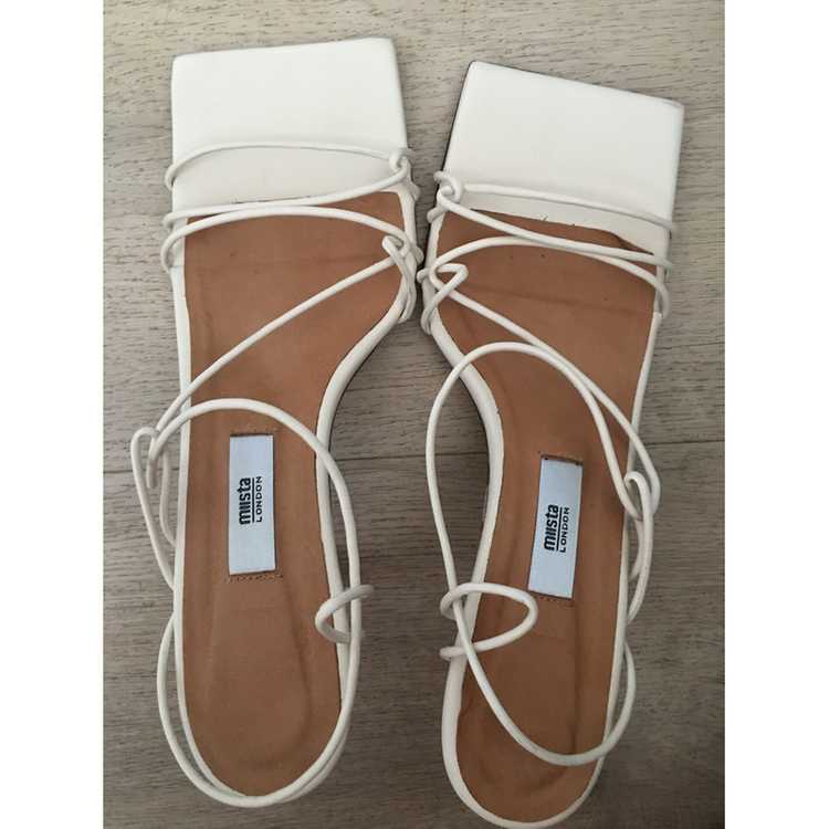 Miista Sandals Leather in White - image 3