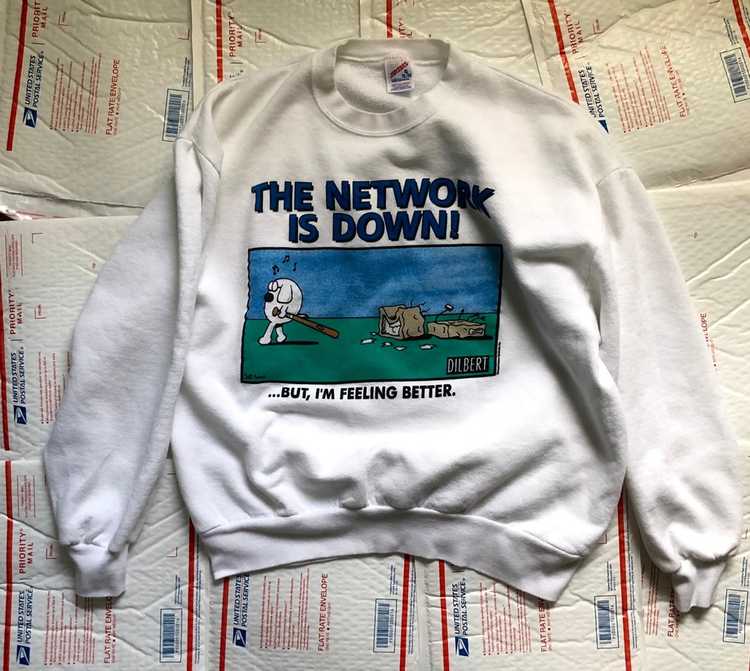 Humor × Vintage 90s Dilbert Pullover - image 1