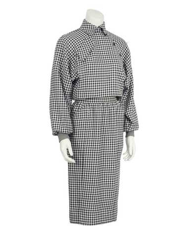 Ungaro Black and White Houndstooth Dress