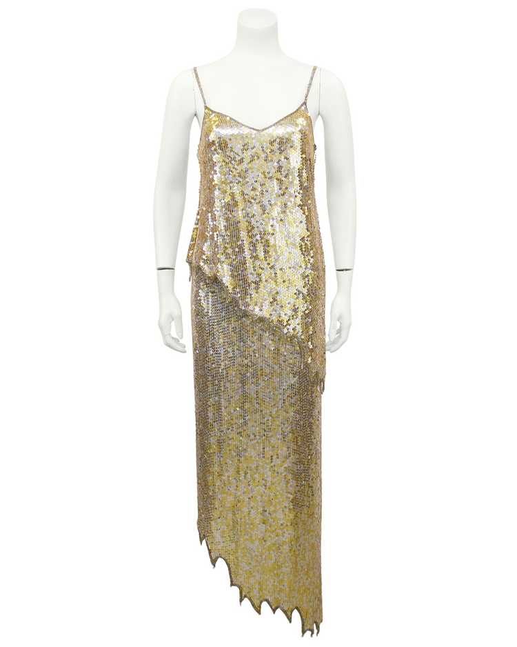 Lillie Rubin Gold and Silver Sequin Ensemble - image 3
