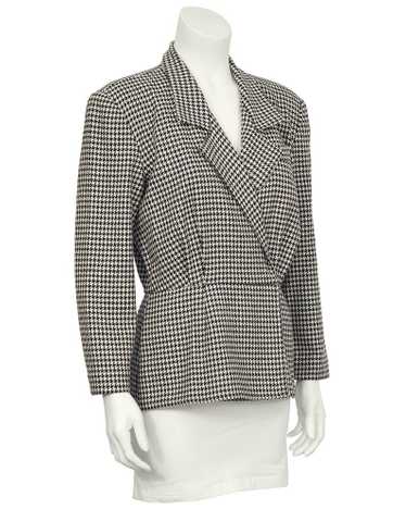 Michael Kors Black and White Houndstooth Jacket