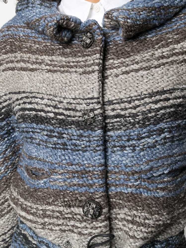 CHANEL Pre-Owned 2010 striped woven jacket - Grey - image 5