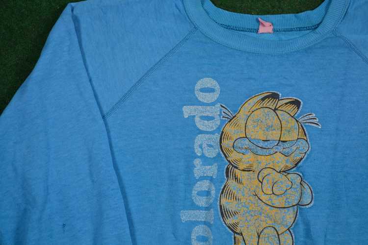 Garfield × Vintage 70s Garfield Colorado Sweatshirt S… - Gem