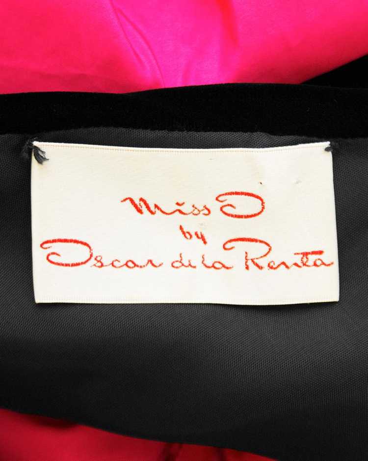 Oscar De La Renta Black Velvet One Shoulder Cockt… - image 6