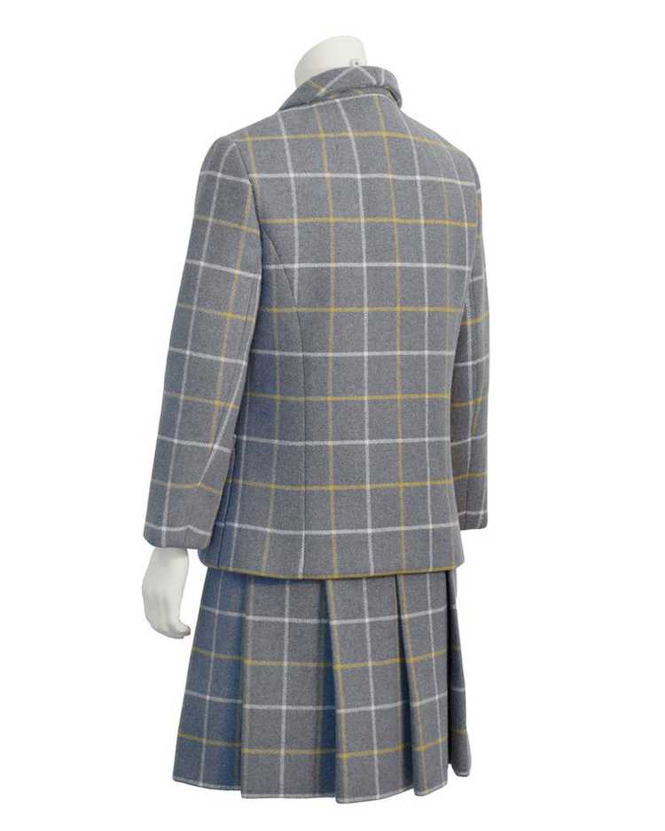 Grey Windowpane Dress and Jacket Set - image 3