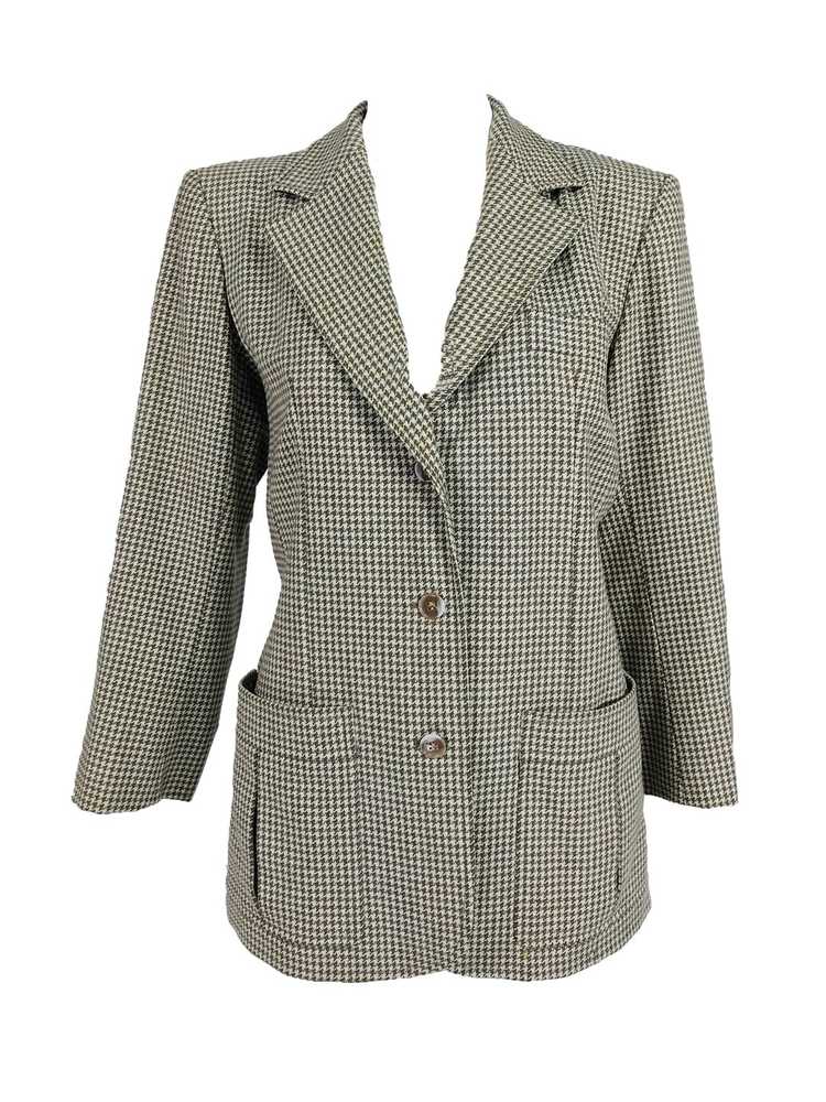 Yves Saint Laurent Hounds Tooth Norfolk Jacket 19… - image 1