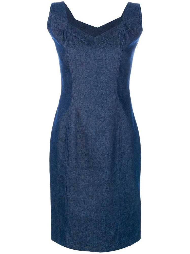 John Galliano Pre-Owned sweetheart neckline dress… - image 1