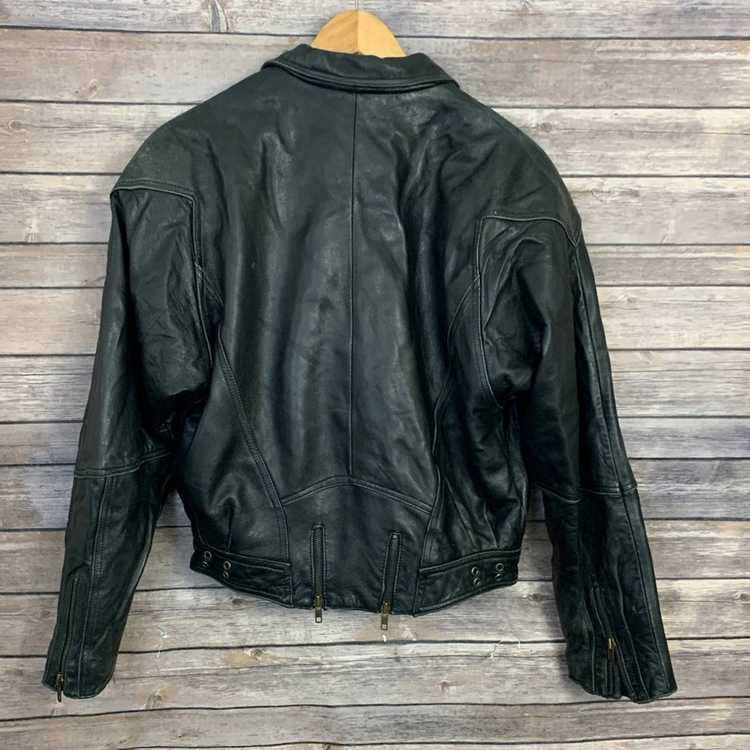 Vintage Vintage Foxrun Black Leather Jacket - image 3