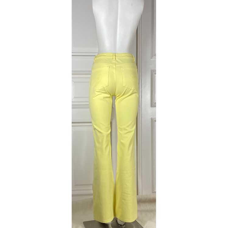 Escada Trousers Cotton in Yellow - image 3