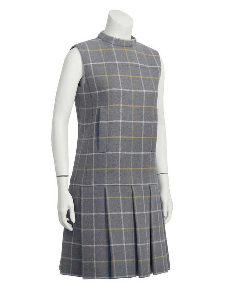 Grey Windowpane Dress and Jacket Set - image 5