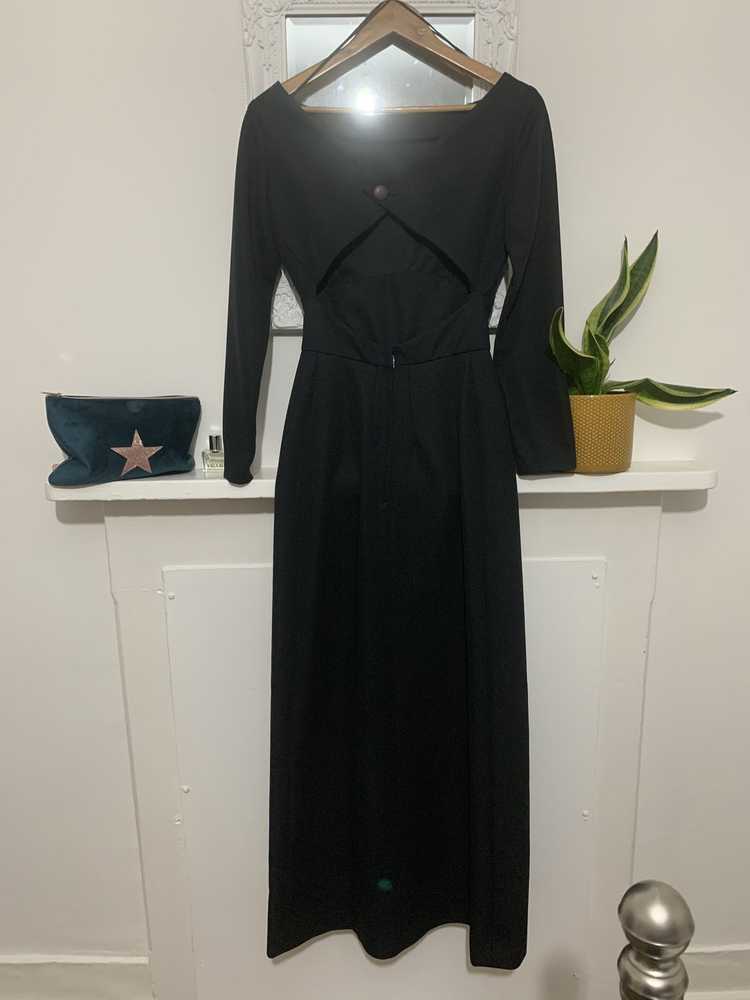 Black Vintage Dress Maxi Dress Open Back - Except… - image 6