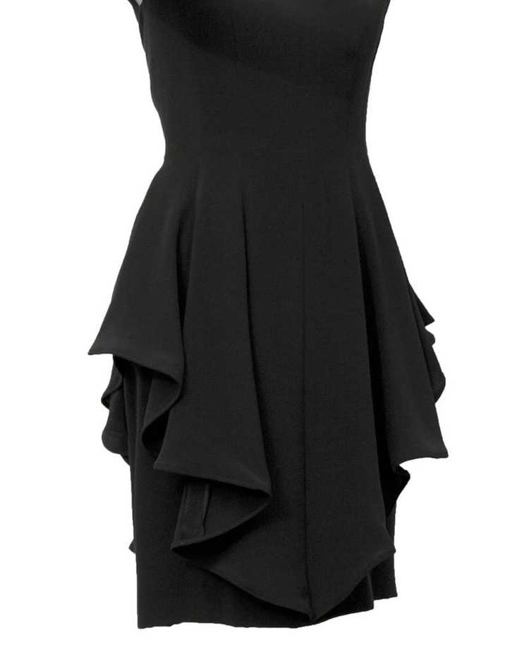 Black open back dress - image 5