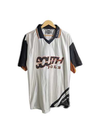 Southpole Mens Hockey Jersey Stadium with Faux Leather Applique and Body Cuts Shirt