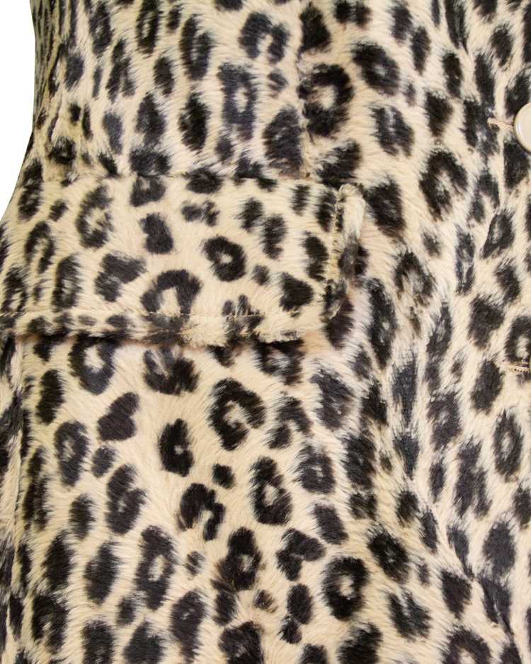 Kenzo Leopard Faux Fur Collarless Jacket - image 6