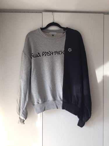 gosha rubchinskiy split sweatshirt