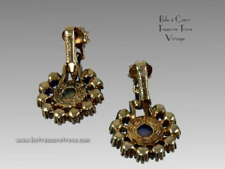 Sarah Coventry Empress Vintage Earrings Faux Pear… - image 2