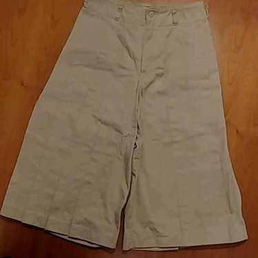 Wide Pants Gaucho Pants Beige