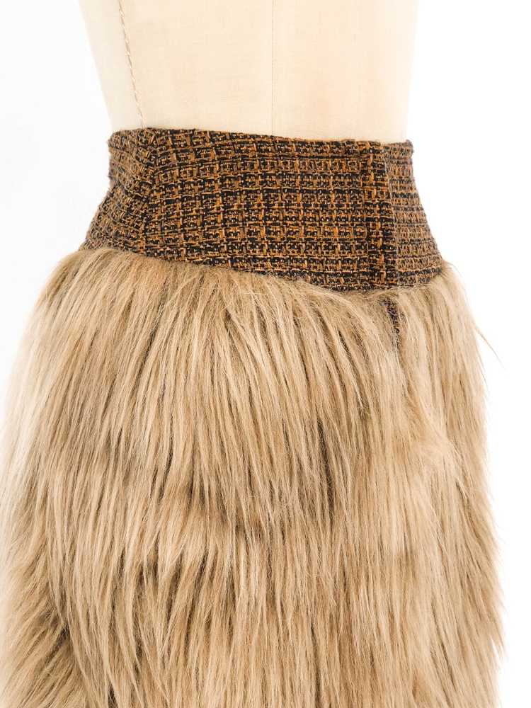 Chanel Faux Fur Skirt - image 4