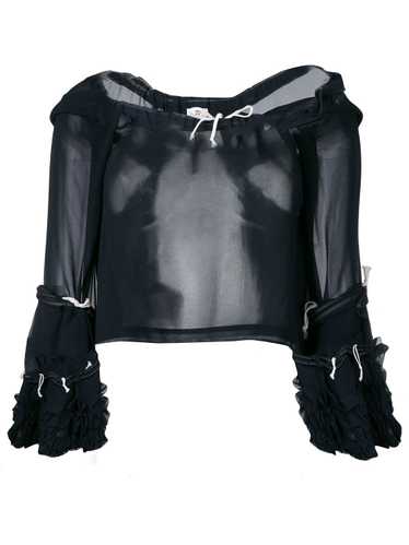 Comme Des Garçons Pre-Owned sheer drawstring blou… - image 1