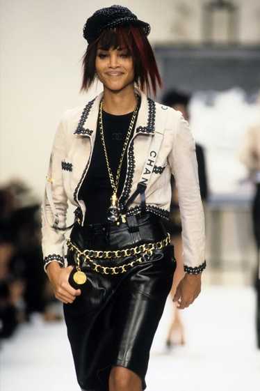 Pinstripe Pants - Chanel Belt - Chanel Chain Belt - Vintage Chanel