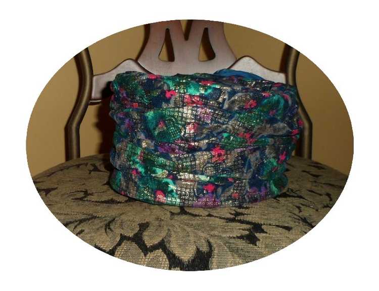 Orcelia's Multi Color Vintage Plume Pillbox Hat w… - image 2