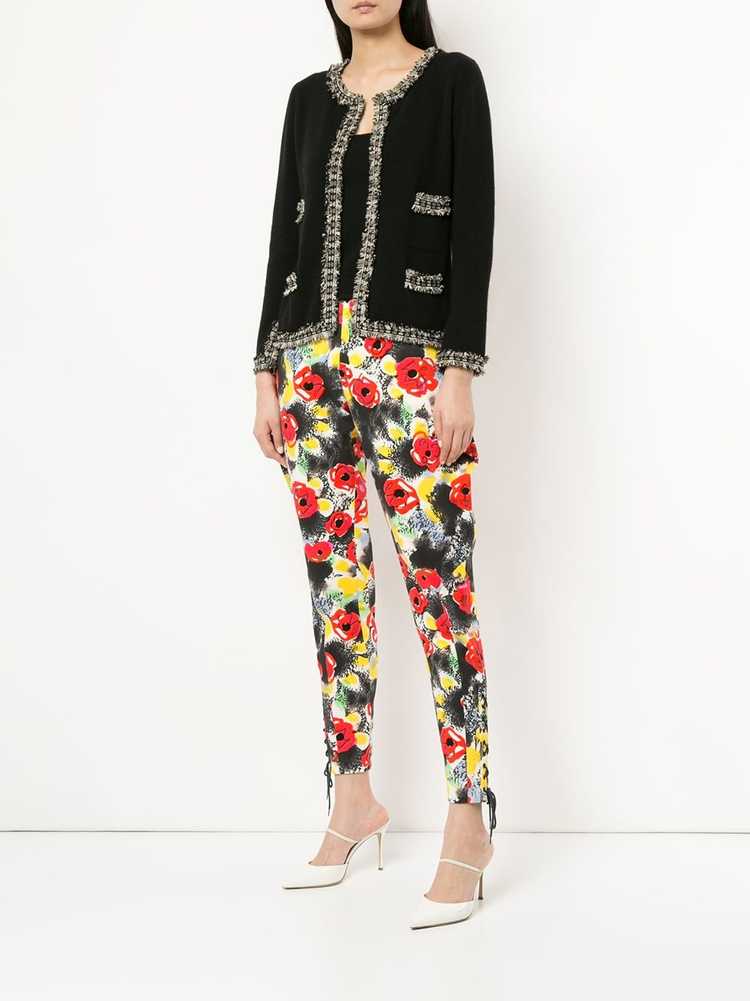 CHANEL Pre-Owned 1997 floral tailored trousers - … - image 2