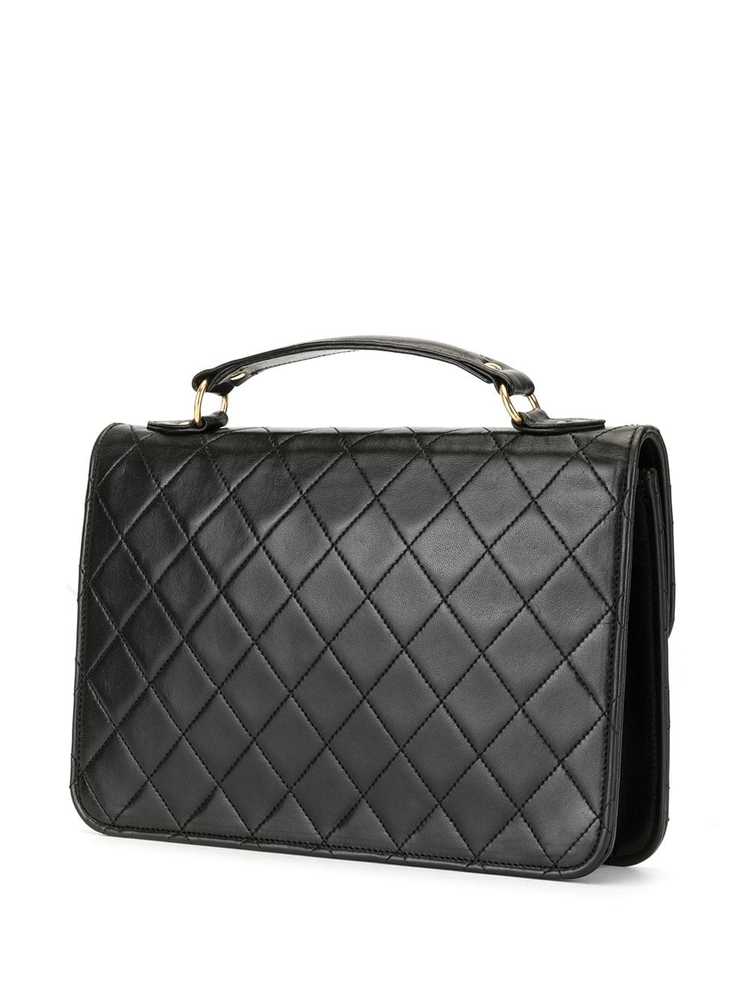 CHANEL Pre-Owned 1990s CC diamond-quilted 2way ba… - image 3